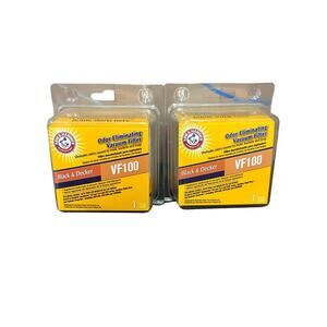 Black & Decker VF100 Filter Arm & Hammer Odor Eliminating Scent Free CHV 2 Count